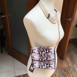 NWT Nasty Gal Snake Print Crossbody Bag